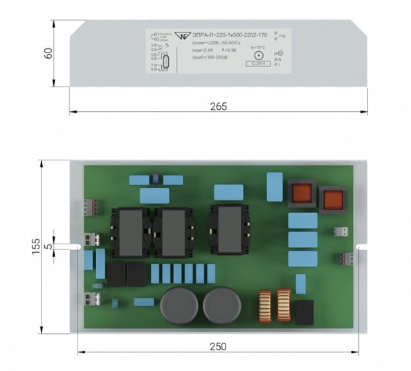 UV-TECH ЭПРА Л~220-1х500-2212-170 Фракционные анализаторы