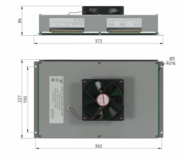 UV-TECH ЭПРА Л~380-3х800-3322-302 Устройства прочистные
